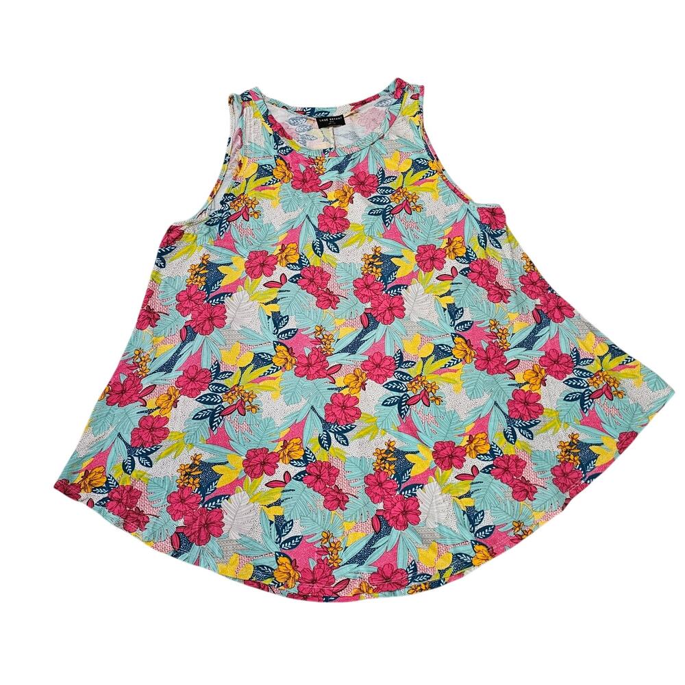Lane Bryant Size 18/20 Swing Collection Top Tank Tropical Floral Sleeveless